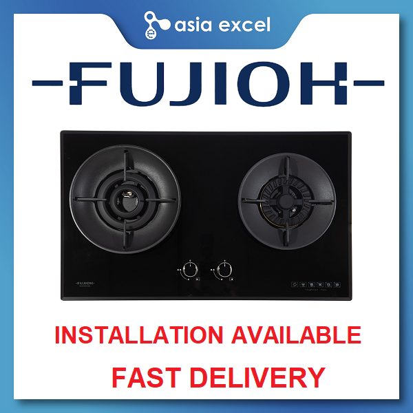 FUJIOH FH-GS7020 SVGL 2 BURNER DOUBLE INNER FLAME GLASS GAS HOB