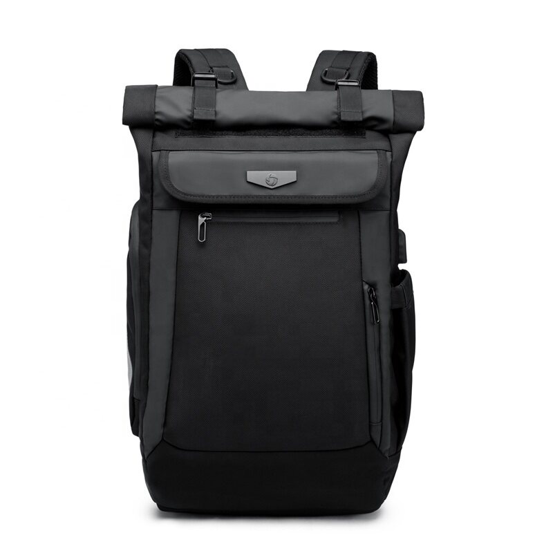OZUKO New Men Backpack Multifunction USB Charging Laptop Bag Fashion Schoolbag