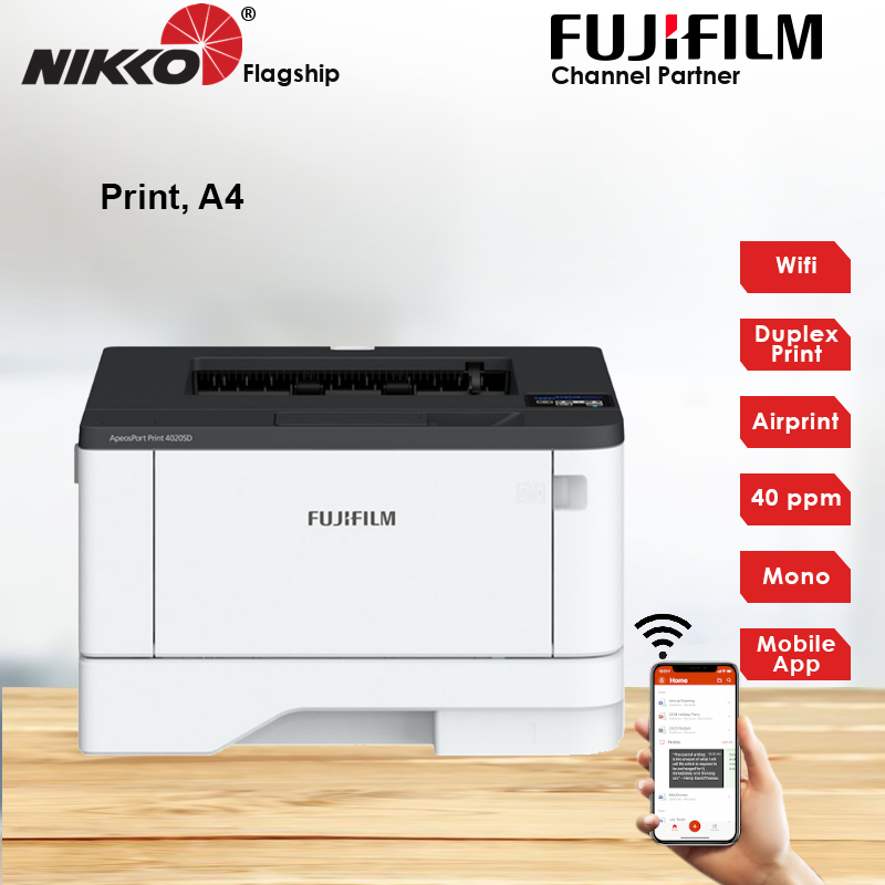 [Singapore Warranty] Fujifilm formerly Fuji Xerox ApeosPort Print 4020SD A4 Monochrome Laser Printer 4020 SD