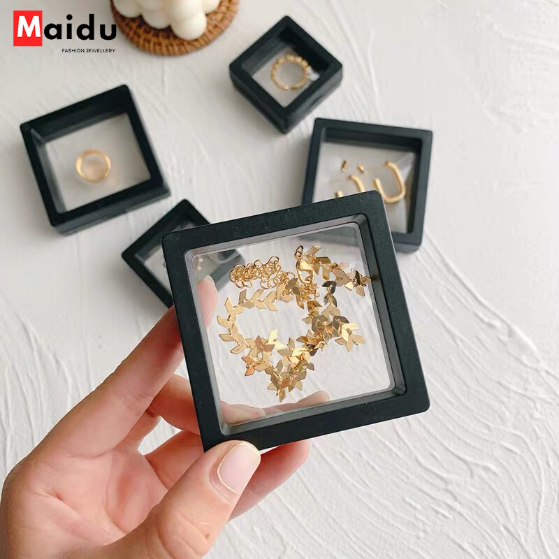 Maidu Jewelry New Storage Boxs Transparent Accessories Display Box  Exquisite Packaging