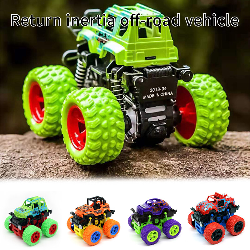 Friction Powered Monster Trucks Toy Iner t i a Vehicle Car Kids Boys Birthday Christmas Party Supplies Gift