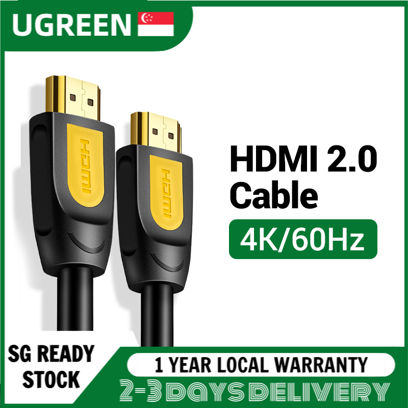 UGREEN 4K 60HZ High Speed HDMI Cable with Ethernet Gold Plated Supports and 3D 0.75m 1m 1.5m 2m 3m 5m 10m
